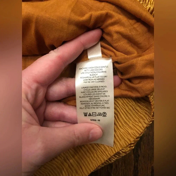 MAEVE by Anthropologie Women’s L Gold Adrienne Twist Back Velvet Dress - NWT!! - Picture 10 of 14